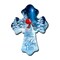 Glow Decor 8" Blue and Red Christmas Snowman Biblical quoted Wall cross